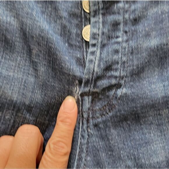 7 for all mankind josefina jeans Button Up Fly Sz 27 - Picture 10 of 14